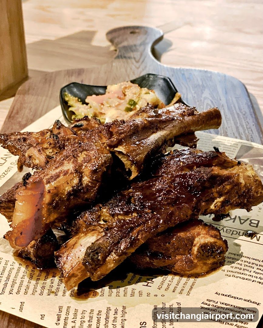 Grilled Ribs with Side Dish