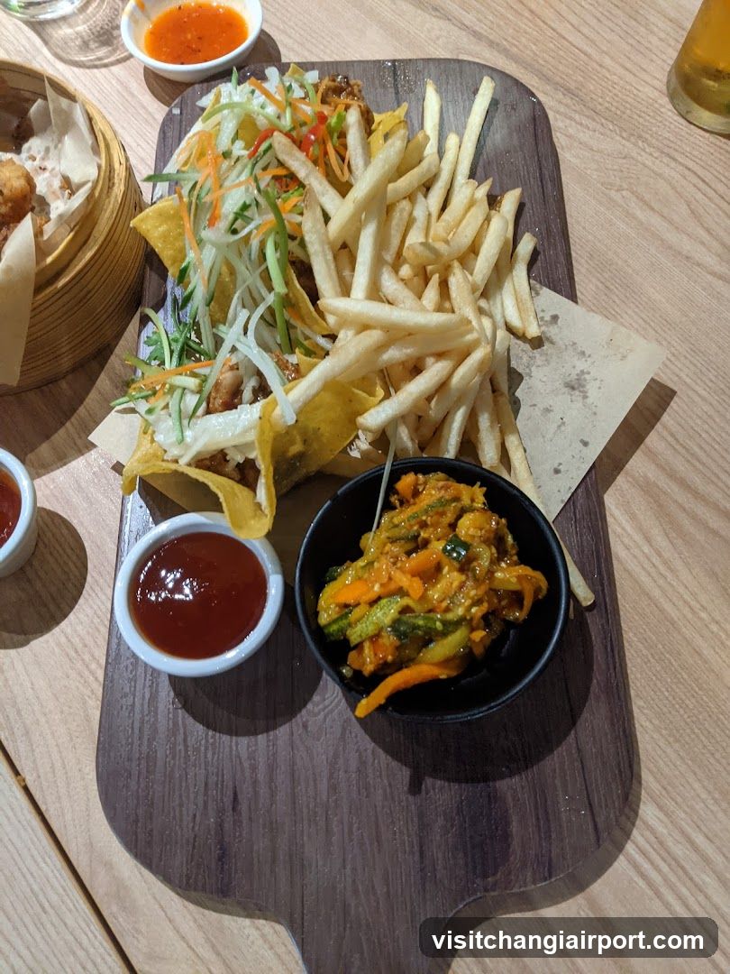 Food Platter with Fries and Salad