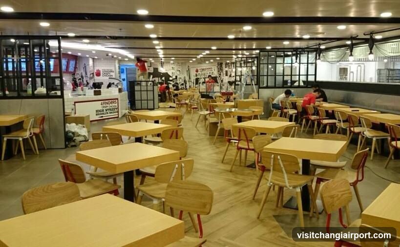 Restaurant Interior with Tables and Chairs