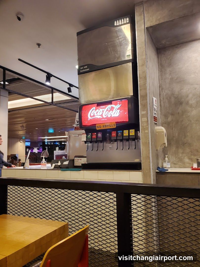 Coca-Cola Dispenser in Mall Interior