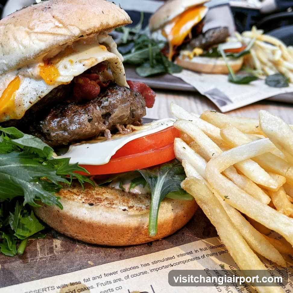 Burger and Fries on Newspaper