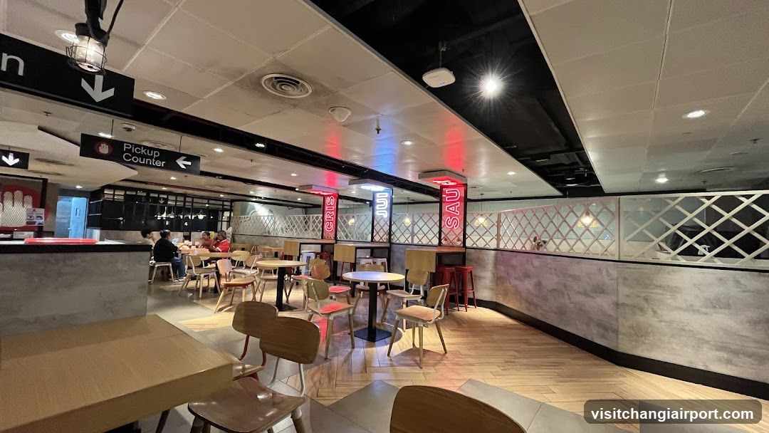Restaurant Interior with Pickup Counter