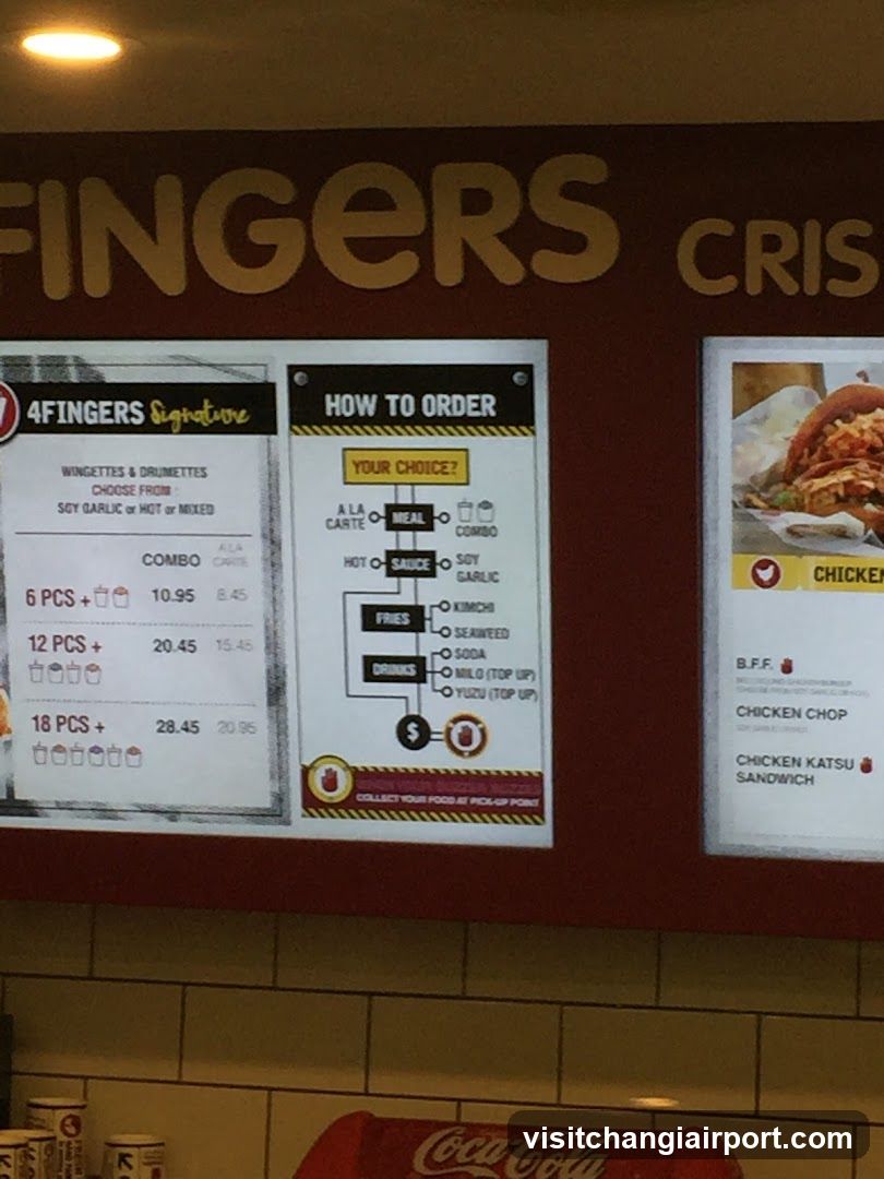 4Fingers Menu Board