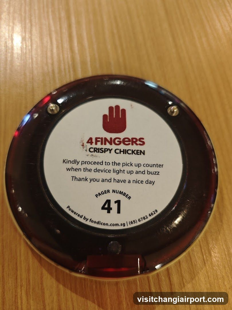 4 Fingers Crispy Chicken Order Indicator