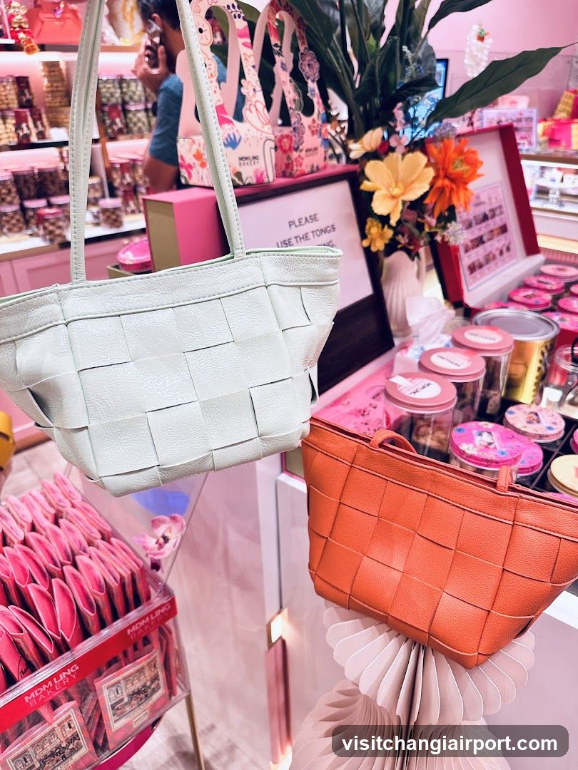 Interior Shop Display with Handbags and Products