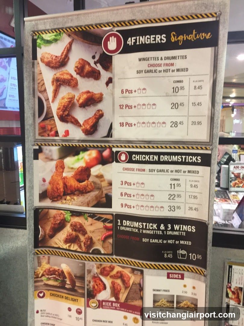 4Fingers Signature Menu Board