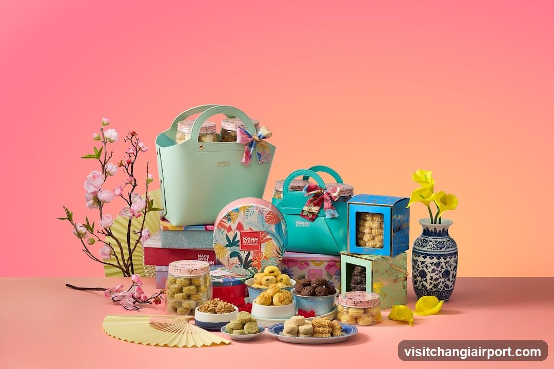 Festival Gift Boxes and Snacks Display