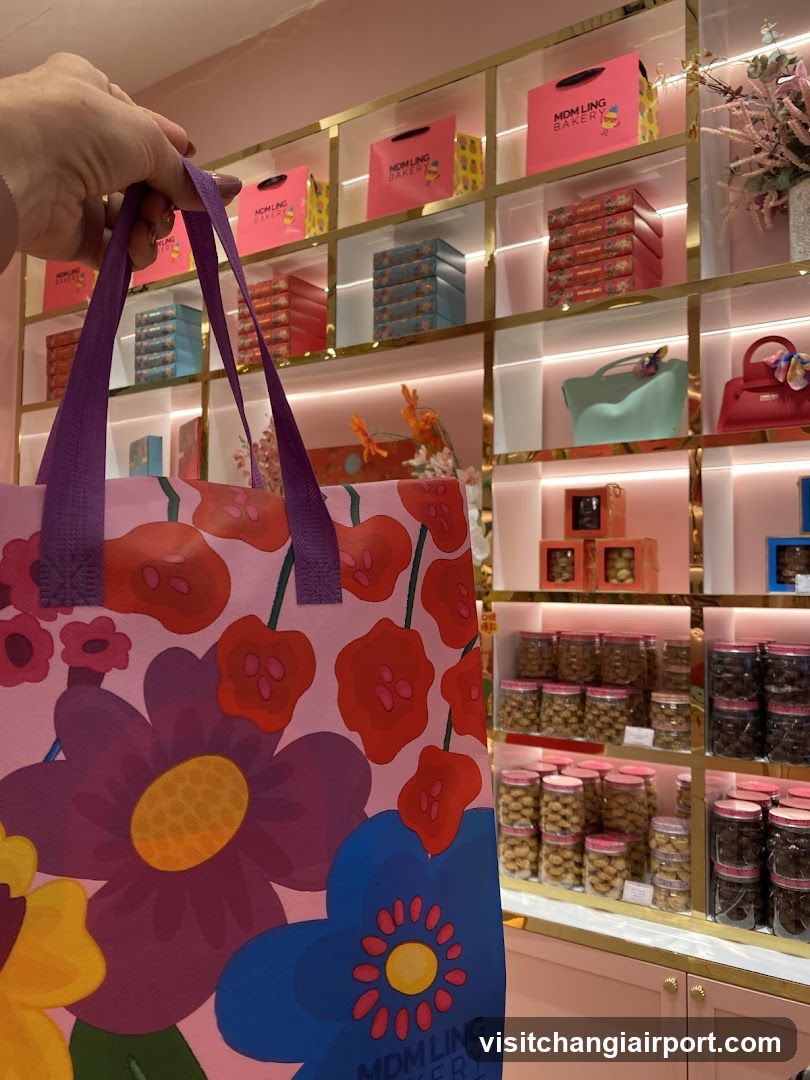 Shopping Bag with Floral Design