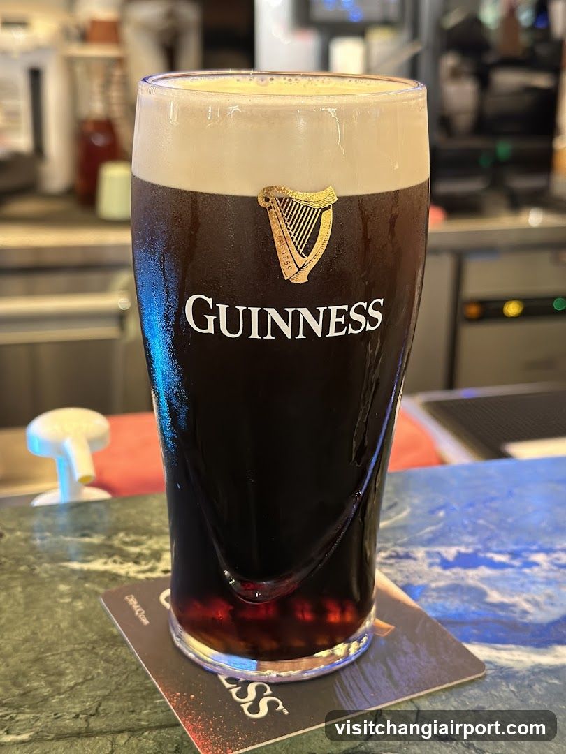 Guinness Pint at Bar Counter