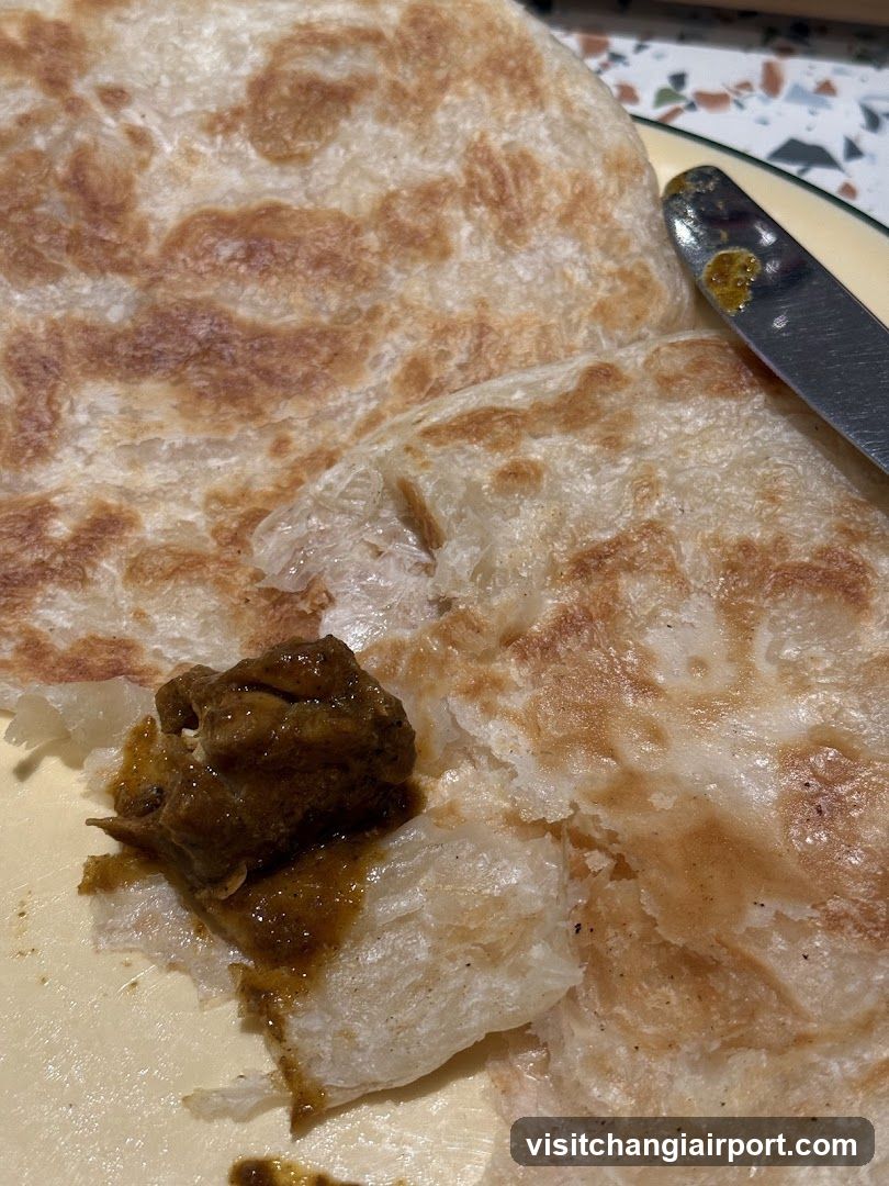 Roti Canai with Minced Meat