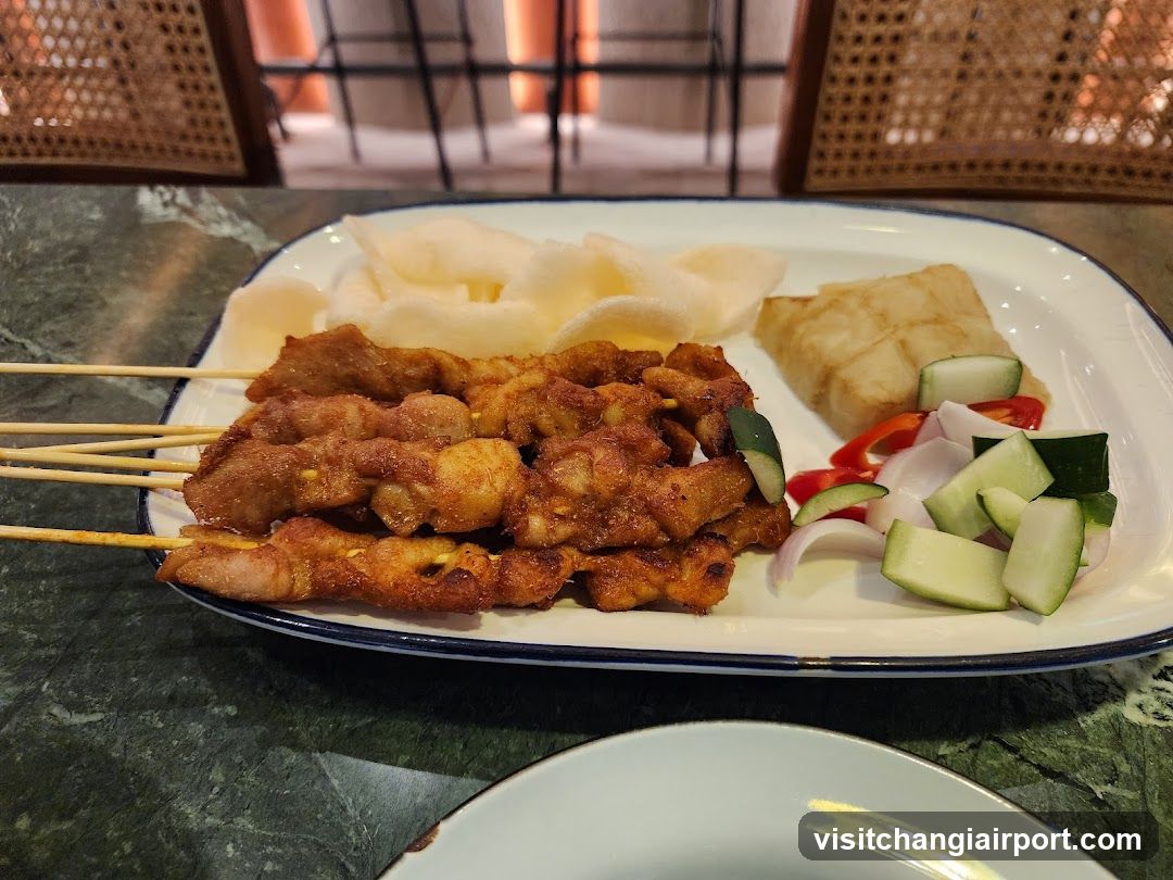 Sambal Chicken Satay with Side Dishes