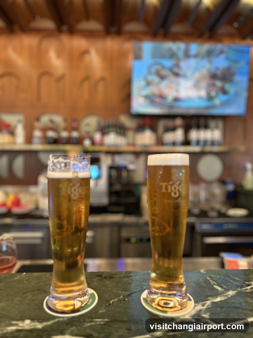 Beer at the bar