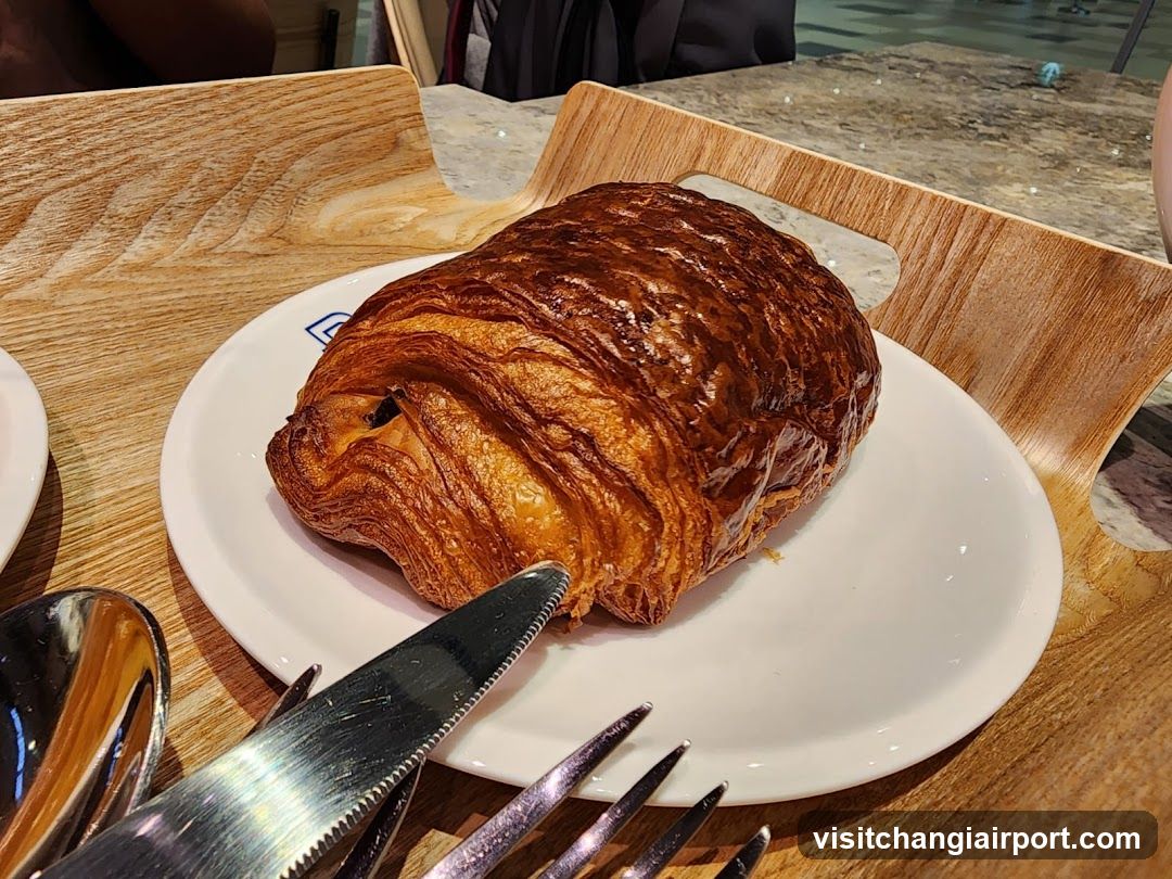Croissant on a Plate