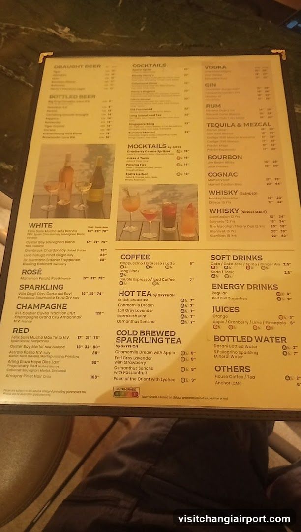 Bar Menu