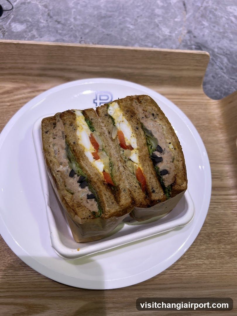 Sandwich on a plate