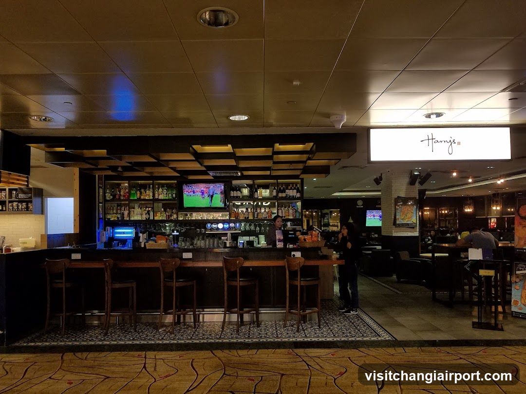 Bar Interior with Signage