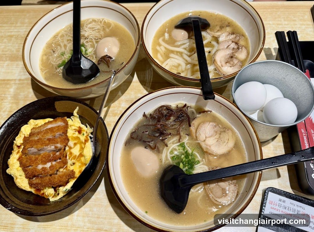 Ramen and Side Dishes Spread