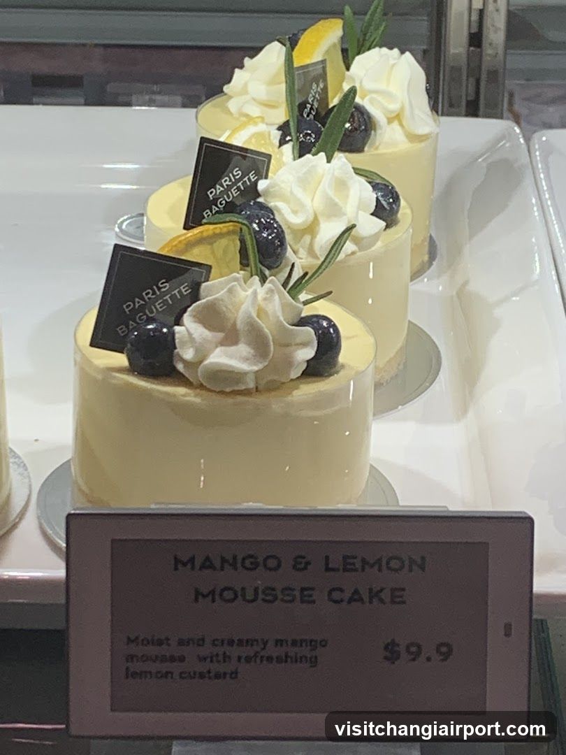 Mango & Lemon Mousse Cake Display