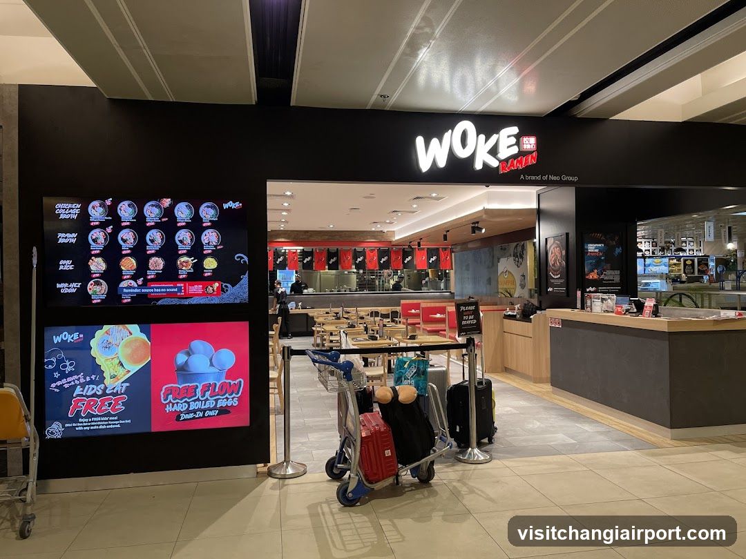 Woke Ramen Store Interior and Exterior View