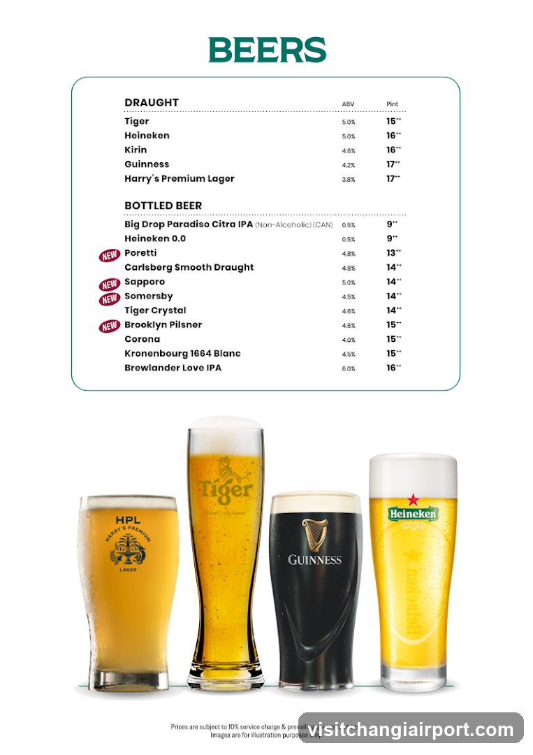 Beers Menu