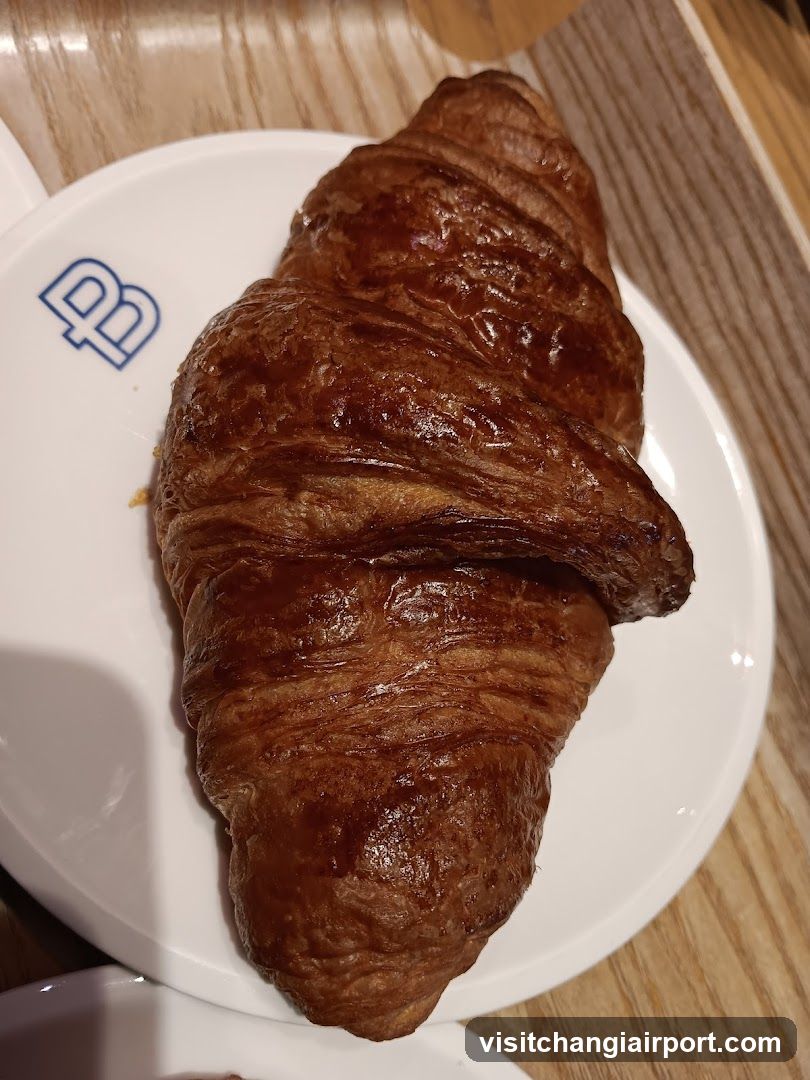 Croissant on Plate