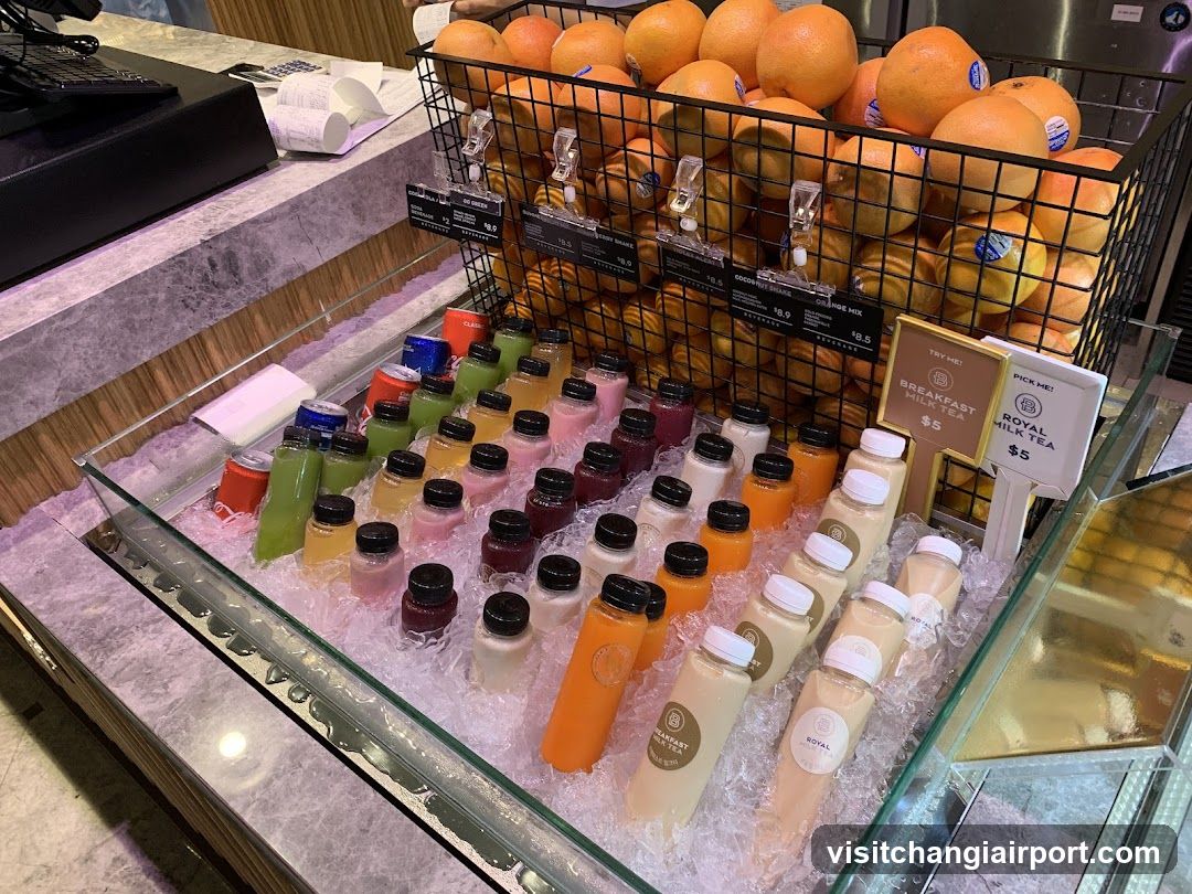 Breakfast Juice Bar Display