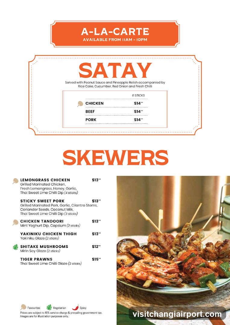A-La-Carte Menu - Satay and Skewers