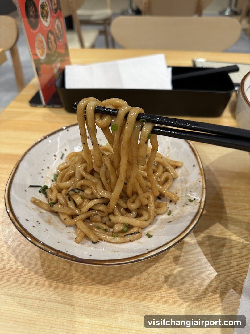 Noodle Dish with Chopsticks