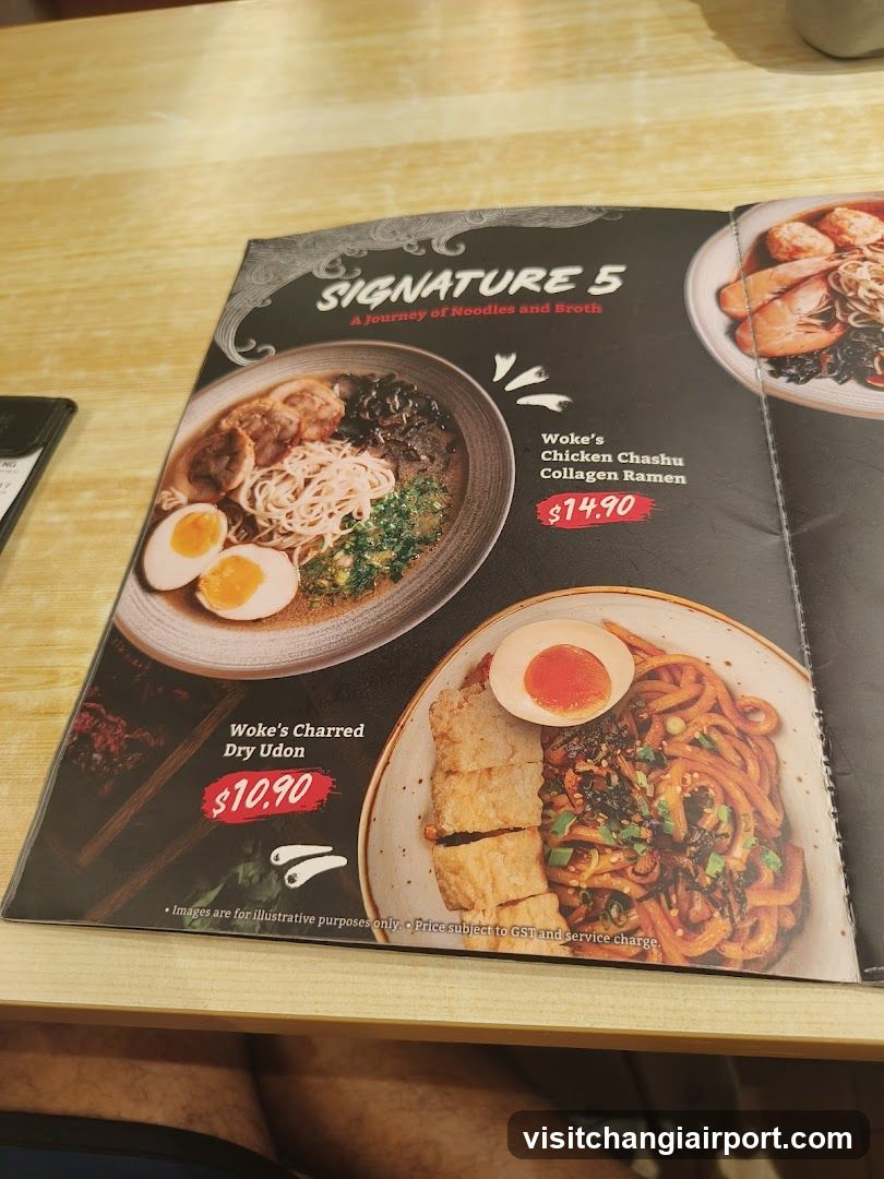 Signature 5 Menu Page