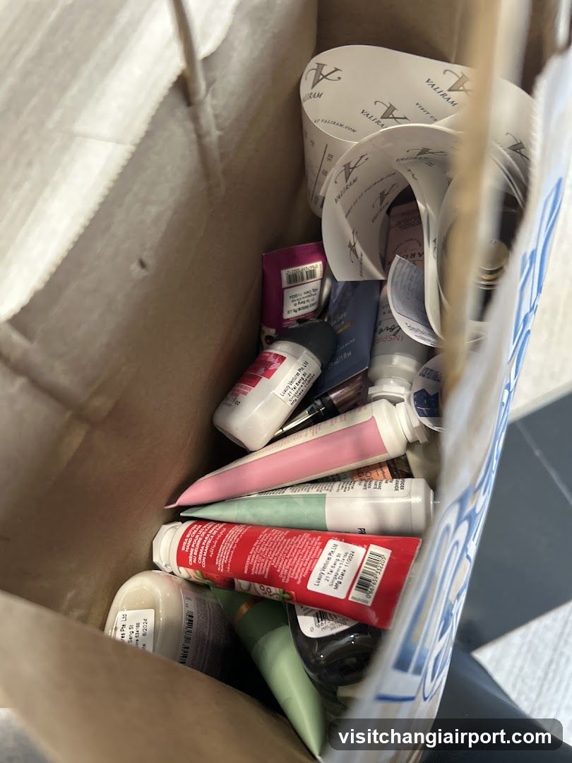 Beauty Products in Bag