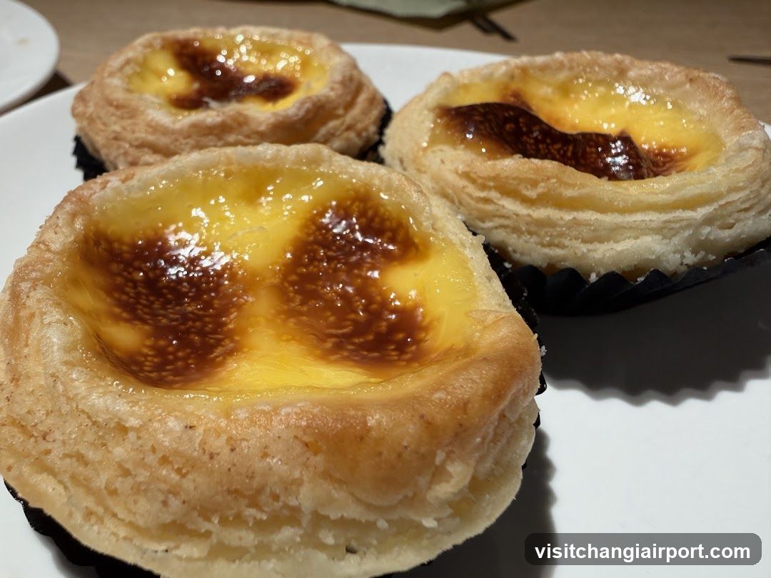 Egg Tarts on a Plate