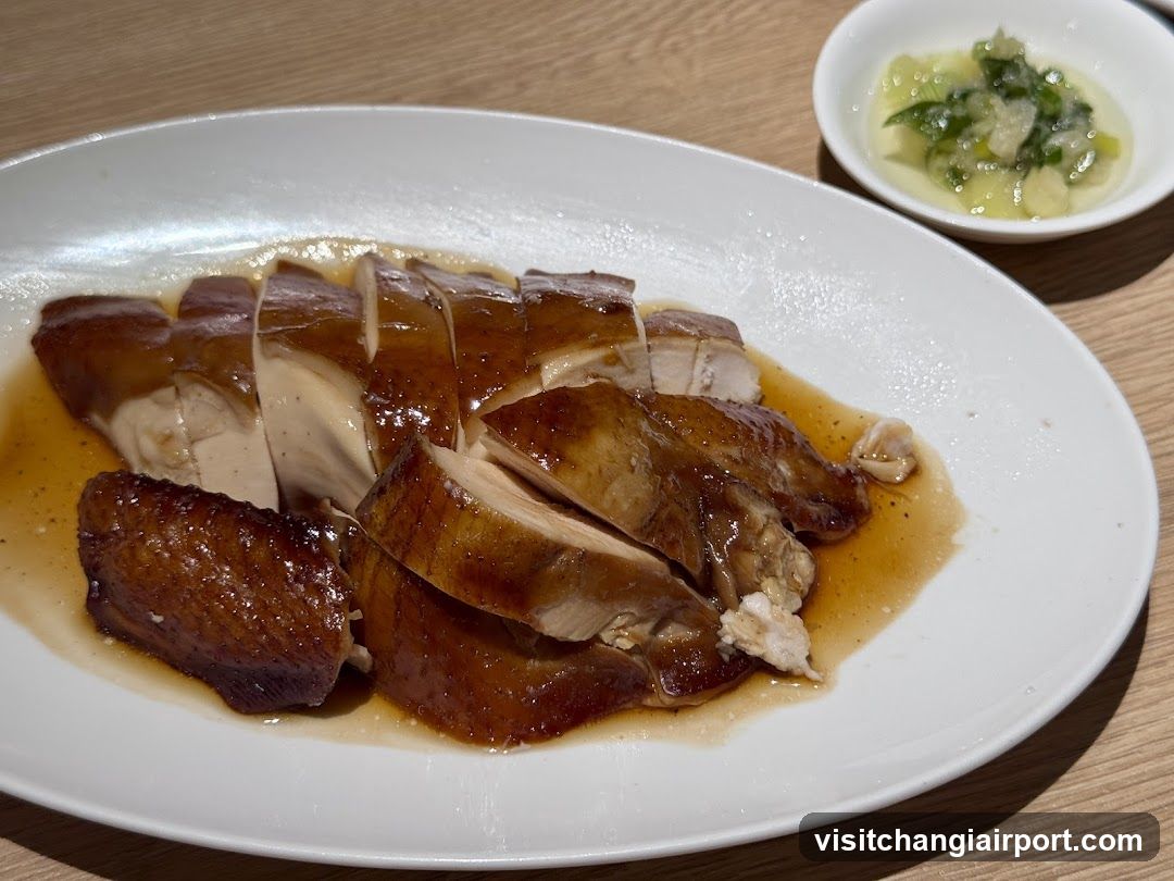Sliced Roasted Duck with Sauce and Side Dish