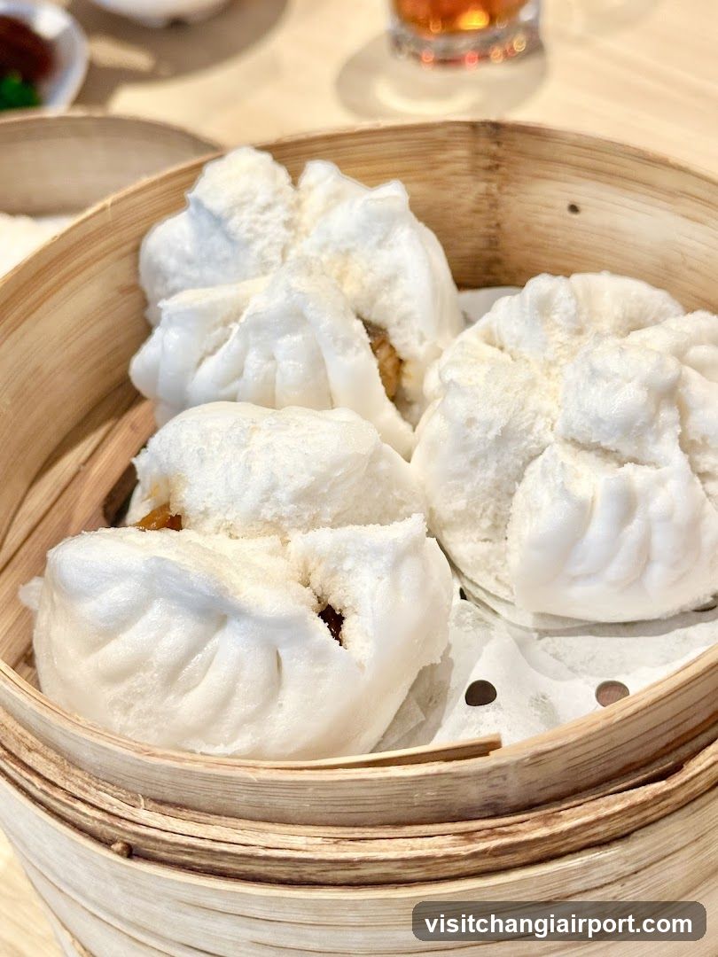 Steamed Buns in Bamboo Basket