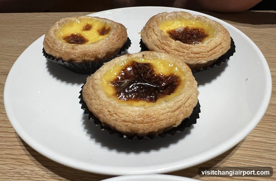 Egg Tarts on a Plate