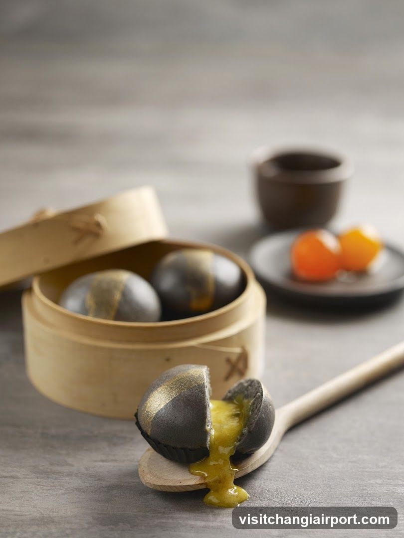 Steamed Dumplings with Golden Filling