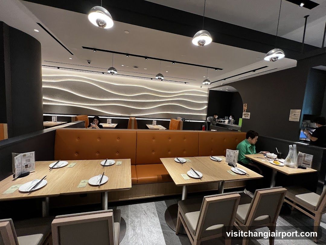 Restaurant Interior with Booth Seating