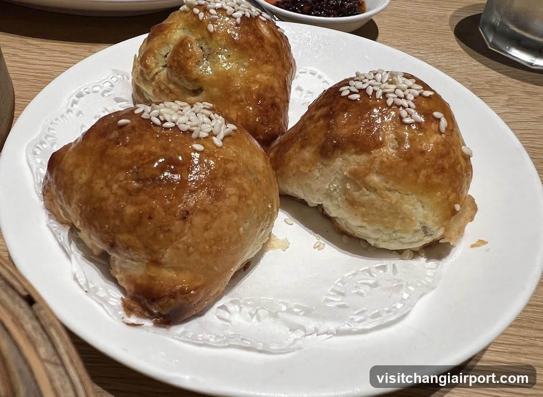 Sesame Seed Pastries on a Plate