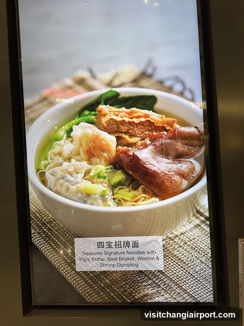 Four Treasures Signature Noodles Display
