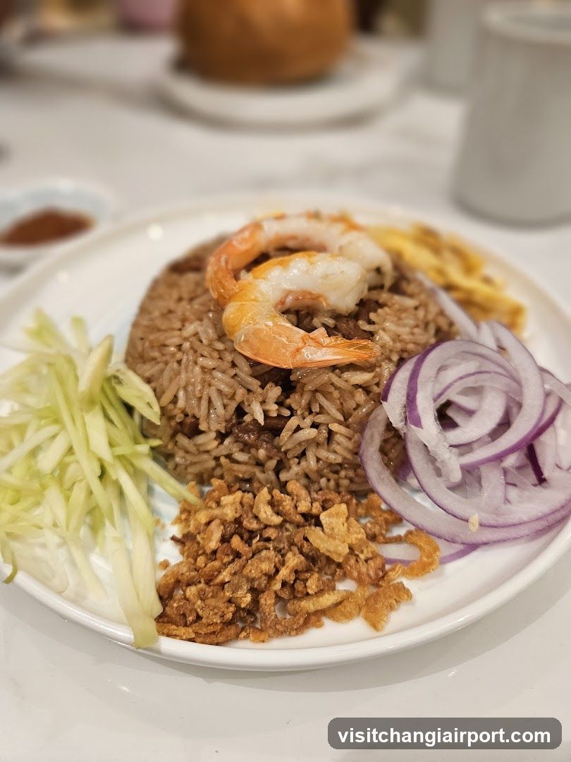 Shrimp Fried Rice with Garnishes