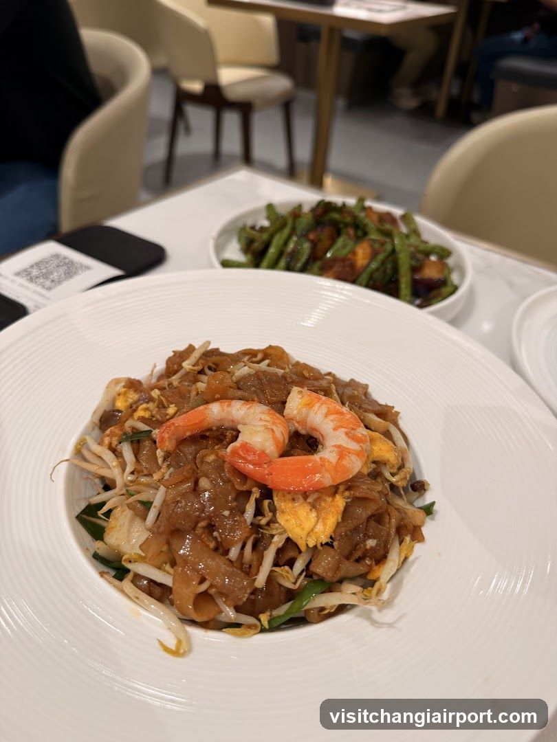 Pad Thai with Shrimp and Stir-fried Vegetables