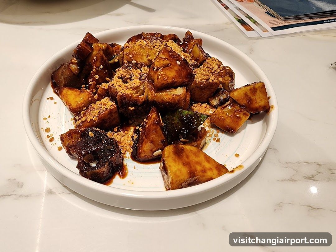 Stir-fried Tofu with Sesame Crumbs