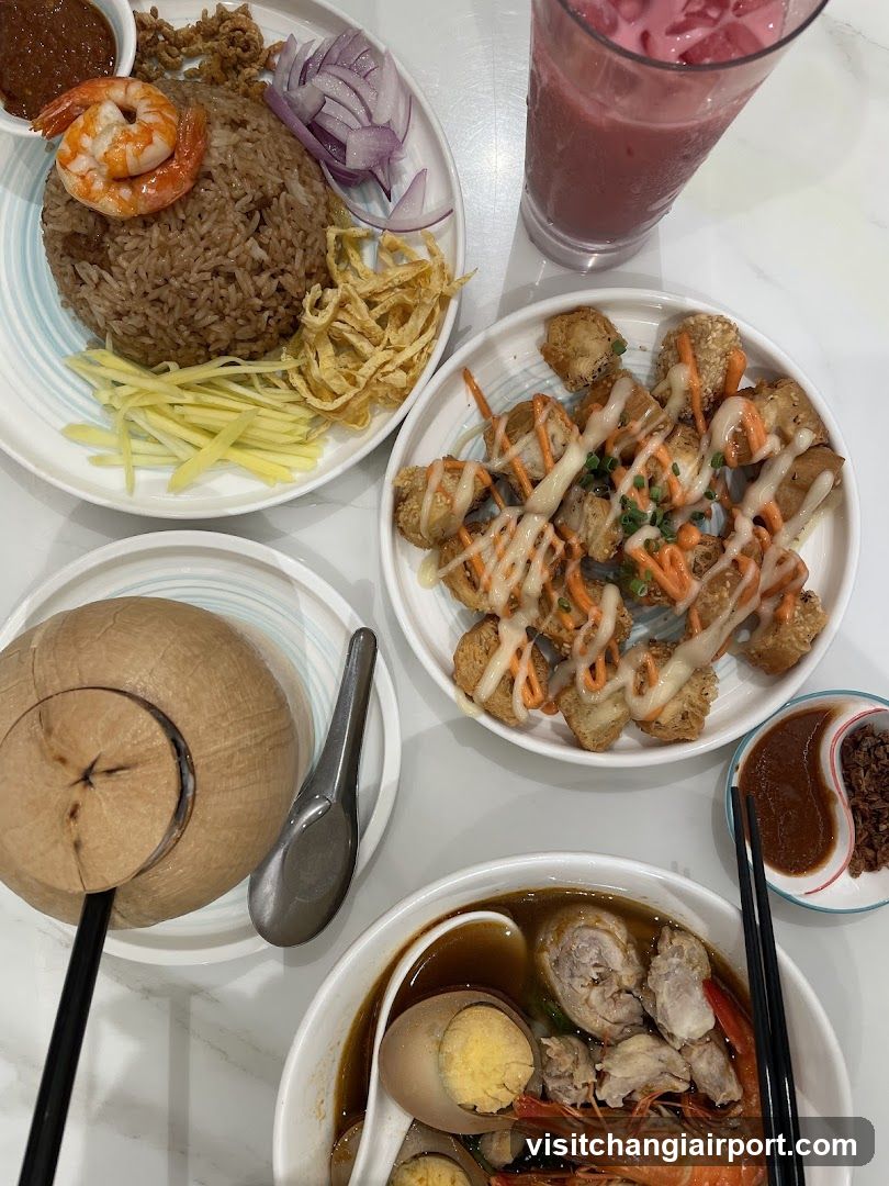 Thailand-style meal spread