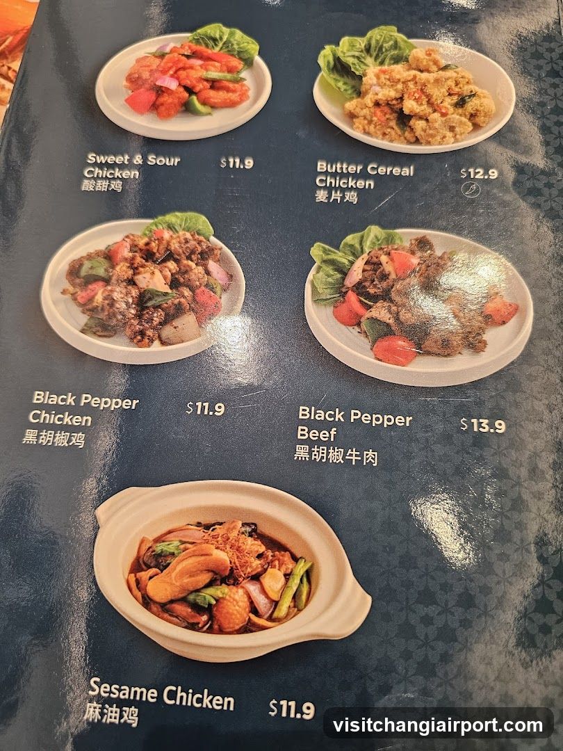 Chinese Cuisine Menu Page