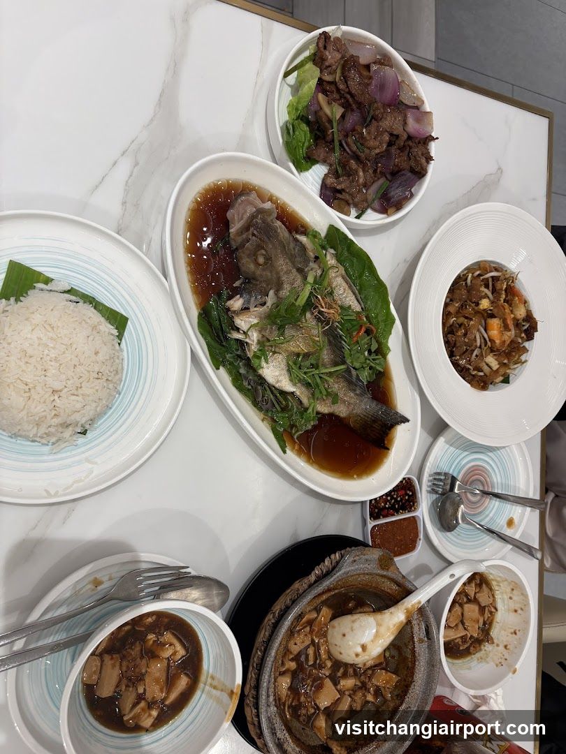 Dining Table with Chinese Dishes