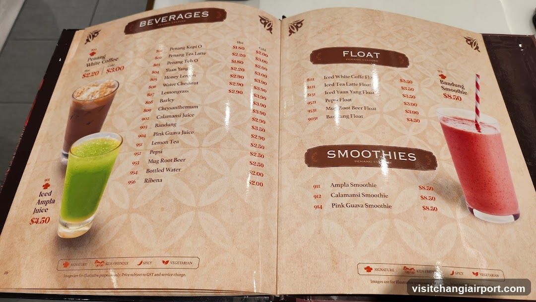 Beverages Menu