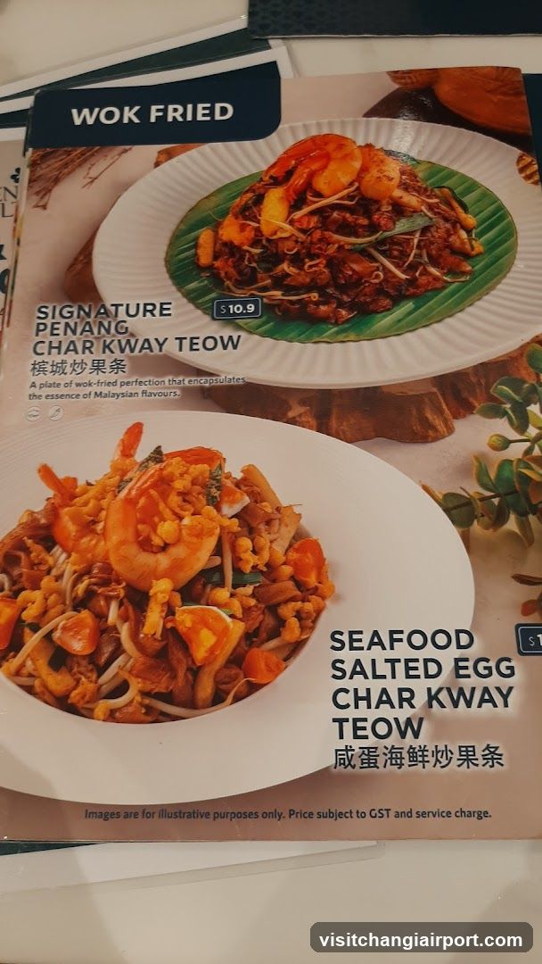 Wok Fried Menu Page