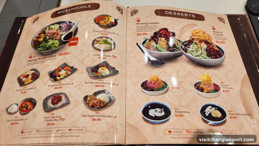 Rice & Noodle Menu