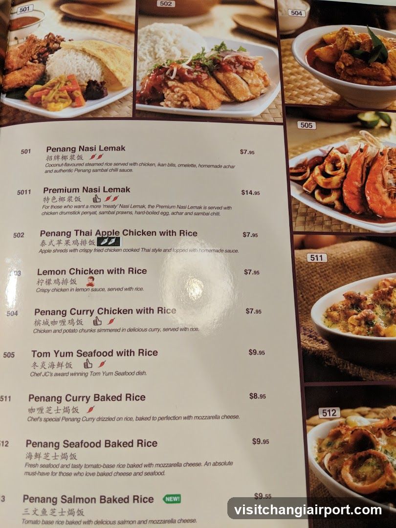 Penang Cuisine Menu