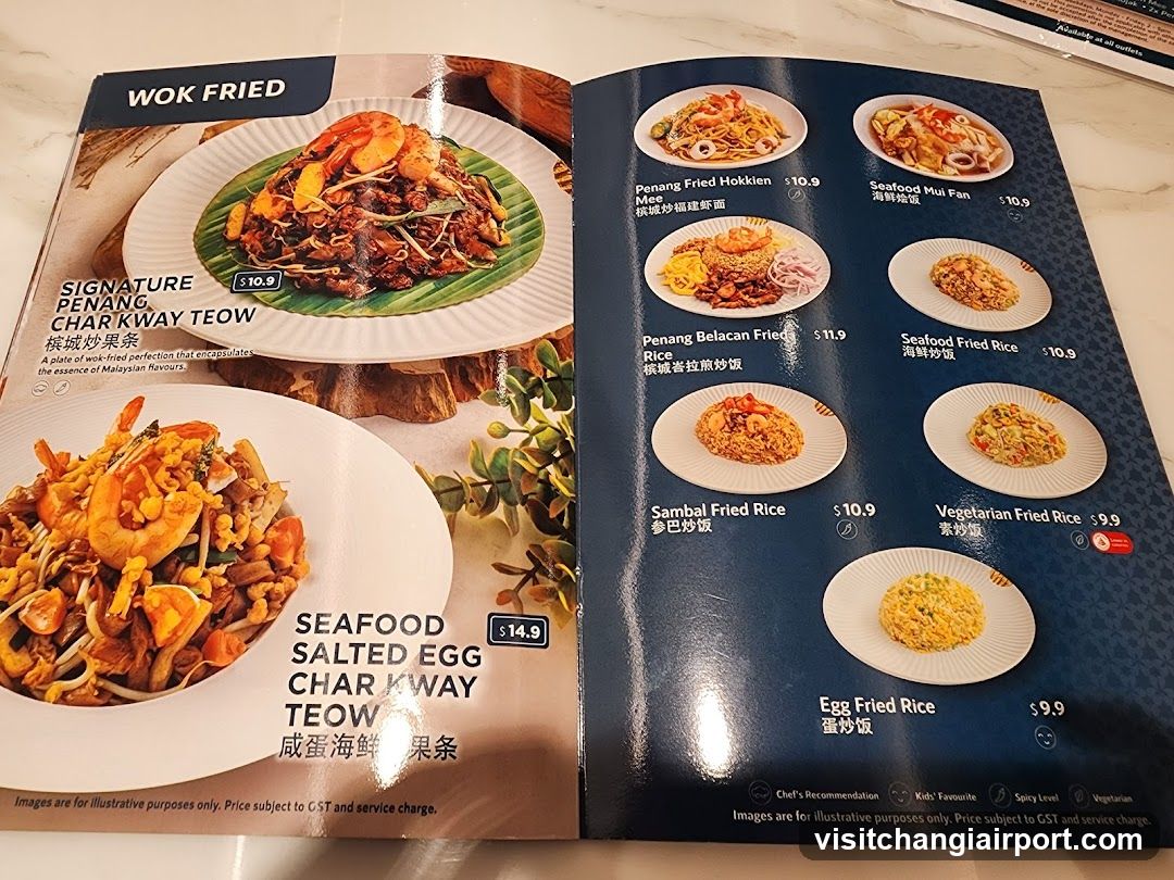 Wok Fried Menu Page