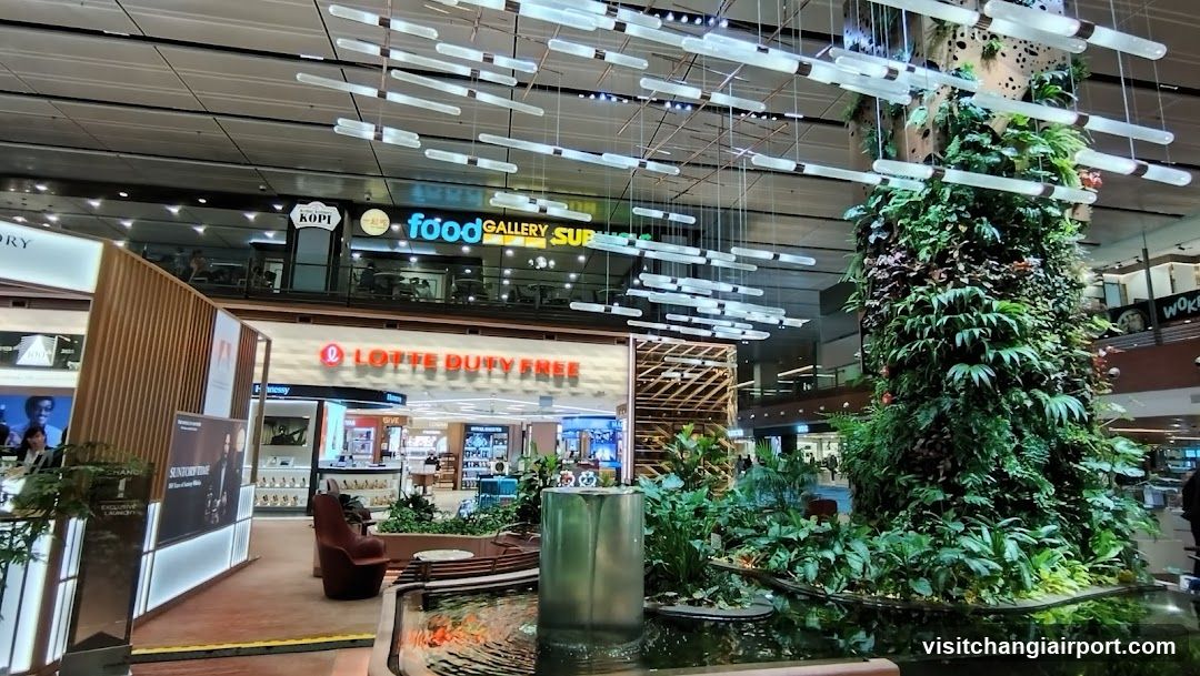 Shopping Mall Interior with Lotte Duty Free and Food Gallery